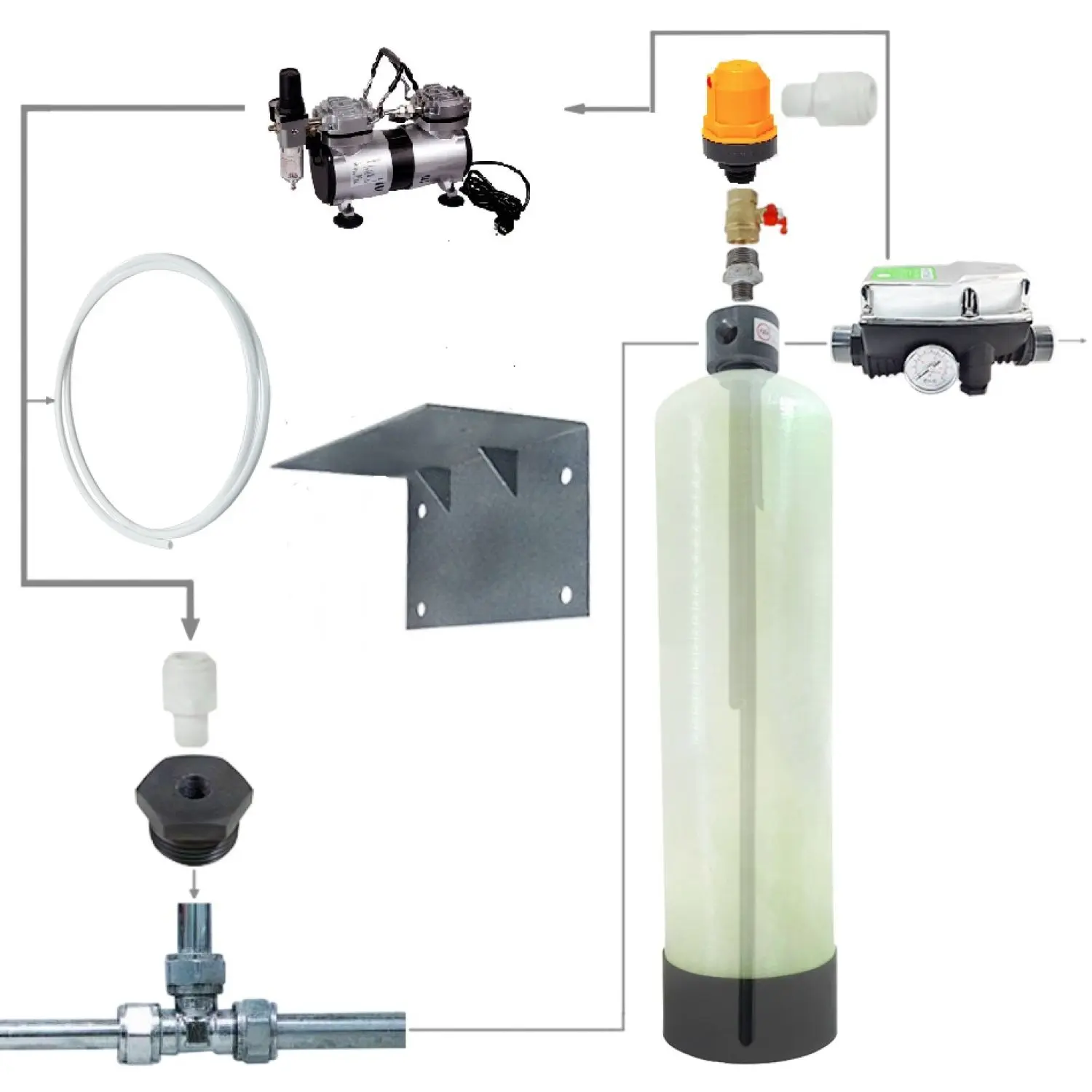 Напорная система аэрации воды 1054 af_vp 1-100